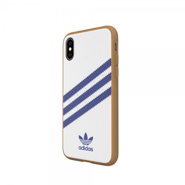 Adidas iPhone X/Xs Cover OR Moulded Case PU SS19 Hvid Blå