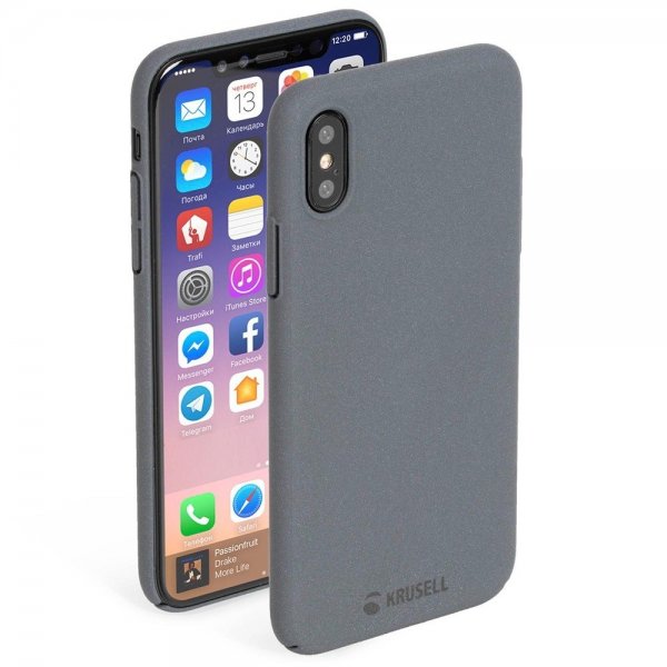 Krusell iPhone X/Xs Cover Sandby Stone