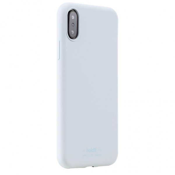 holdit iPhone X/Xs Cover Silikone Mineral Blå