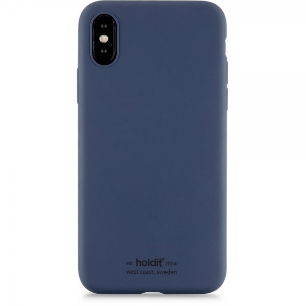 holdit iPhone X/Xs Cover Silikone Navy Blue
