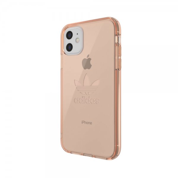 Adidas iPhone 11 Cover ELLER Beskyttende Klar Etui FW19 Rosaguld