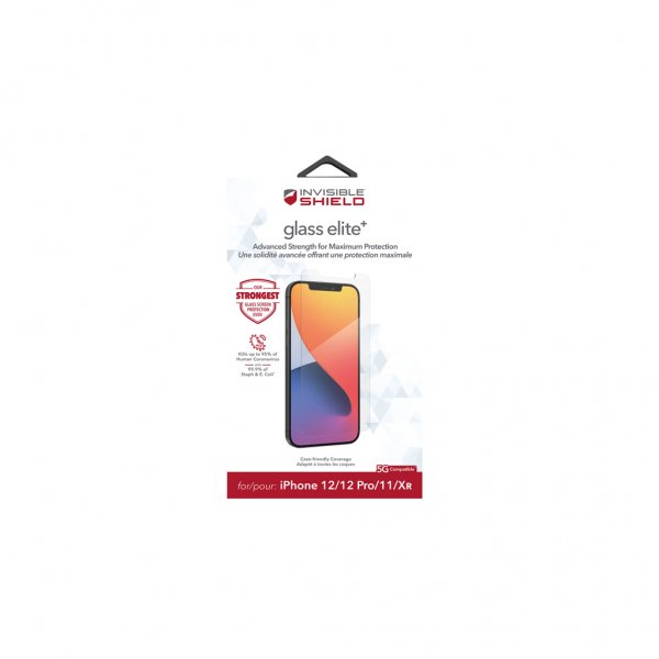ZAGG InvisibleShield iPhone Xr/11/iPhone 12/12 Pro Skærmbeskyttelse Glass Elite