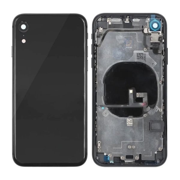 iPhone XR Bagside med Komplet Ramme Premium - Sort