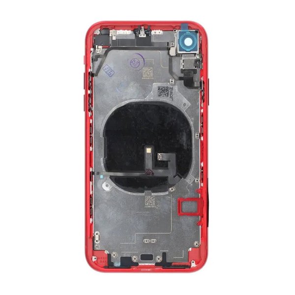 iPhone XR Bagcover med Komplet Ramme Premium - Rød