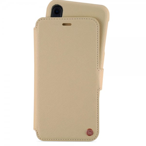 holdit iPhone Xr Etui Stockholm Aftageligt Cover Caramel Beige