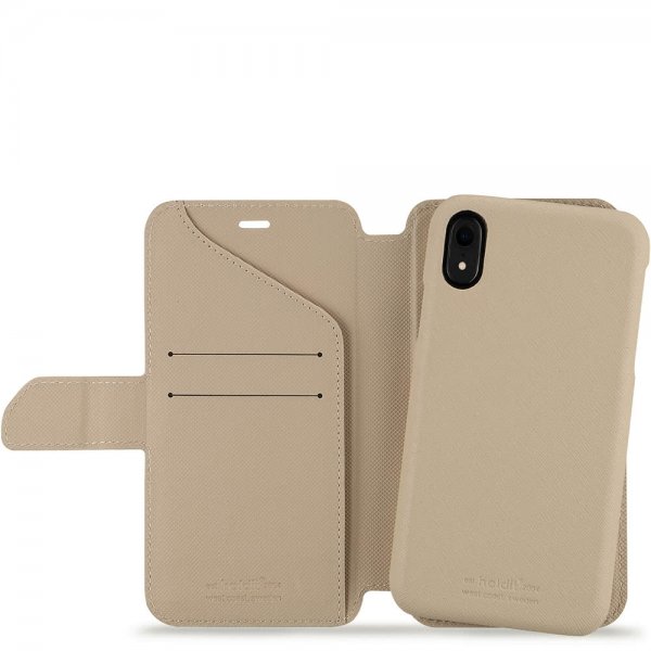 holdit iPhone Xr Etui Stockholm Aftageligt Cover Caramel Beige