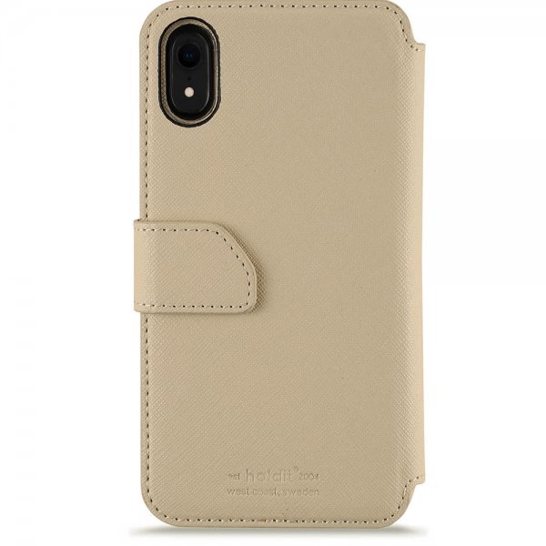 holdit iPhone Xr Etui Stockholm Aftageligt Cover Caramel Beige