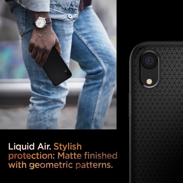 Spigen iPhone Xr Cover Liquid Air Mat Sort