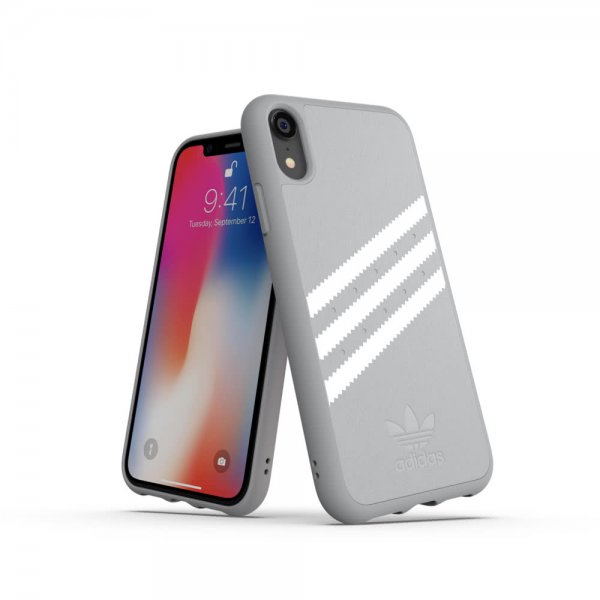 Adidas iPhone Xr Cover OR Moulded Case FW18 SUEDE Grå Hvid