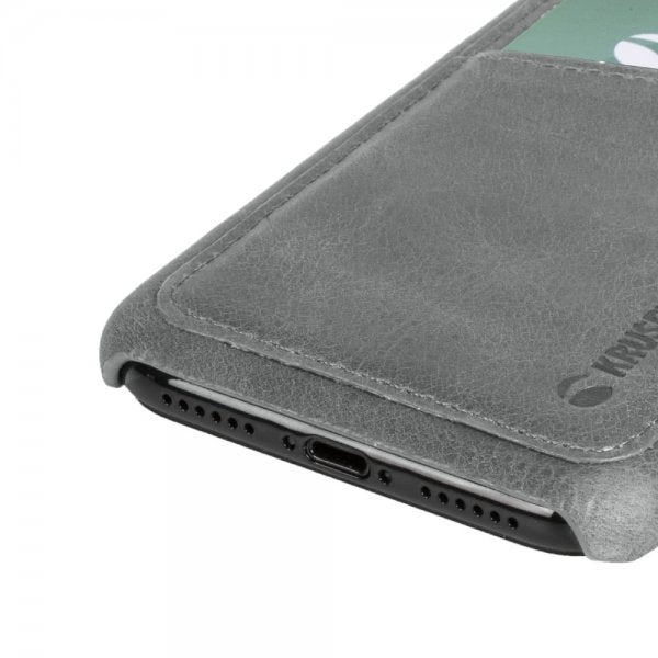 Krusell iPhone Xr Cover Sunne Cardcover Vintage Grey