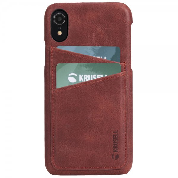 Krusell iPhone Xr Cover Sunne Cardcover Vintage Red