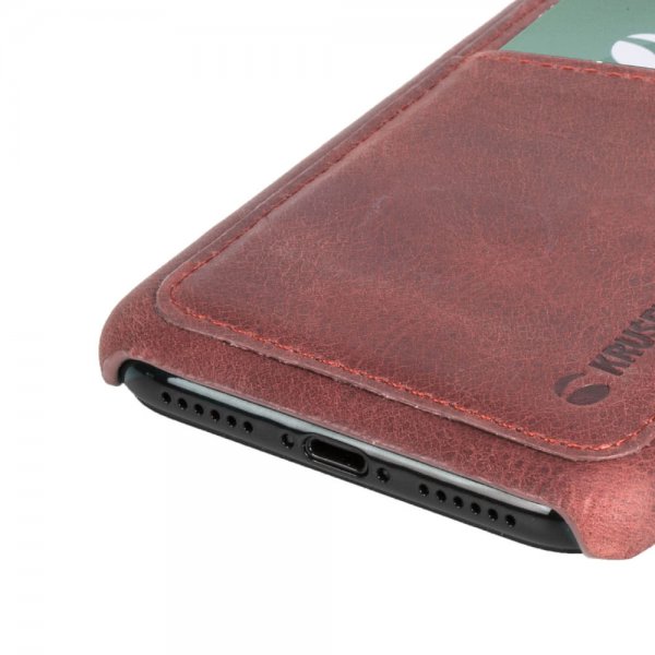Krusell iPhone Xr Cover Sunne Cardcover Vintage Red