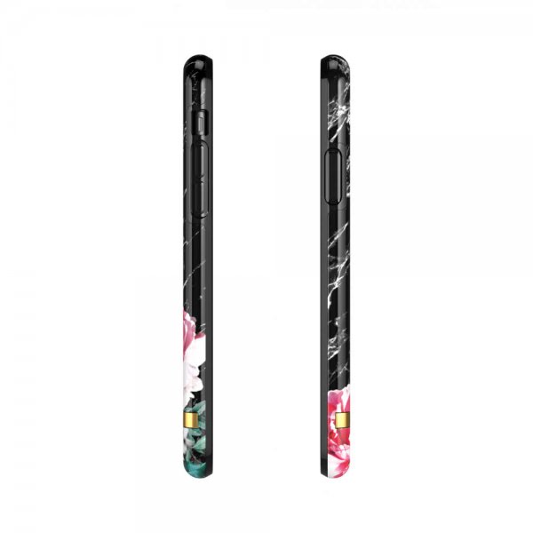 Richmond & Finch iPhone Xr Cover Sort Marmor Blomster