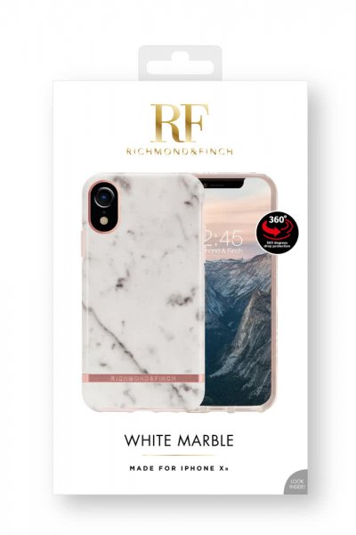 Richmond & Finch iPhone Xr Cover White Marble