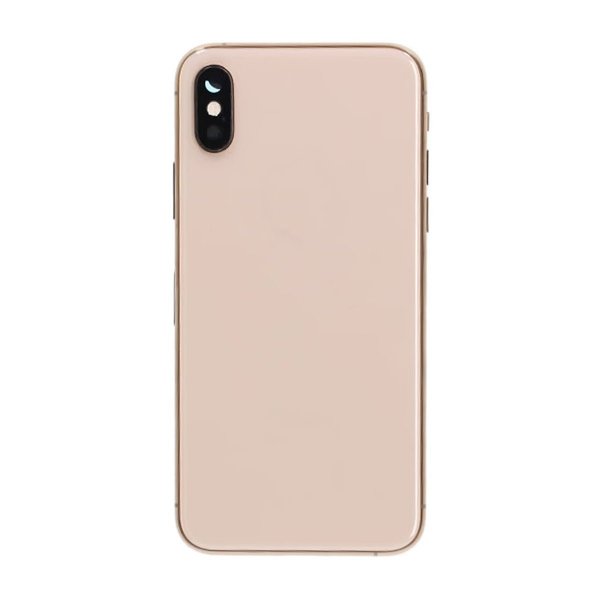 iPhone XS Bagside med Komplet Ramme Premium - Guld