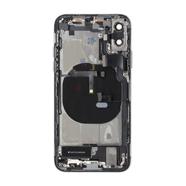 iPhone XS Bagside med Komplet Ramme - Hvid