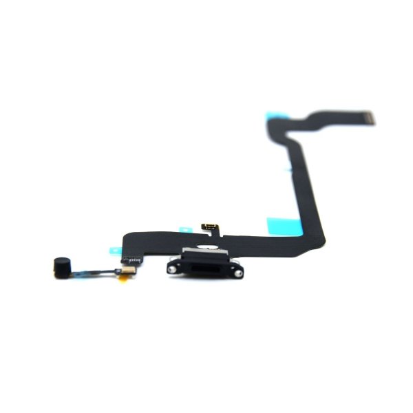 iPhone XS Ladekontakt Flexkabel - Sort