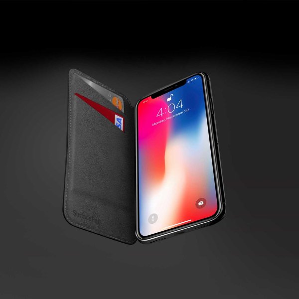Twelve South iPhone Xs Max Pung-etui SurfacePad Sort