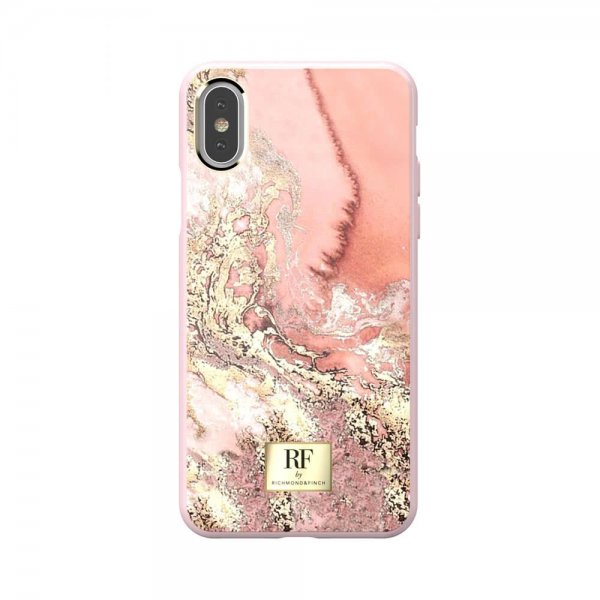 Richmond & Finch iPhone Xs Max Cover Pink Marble Gold