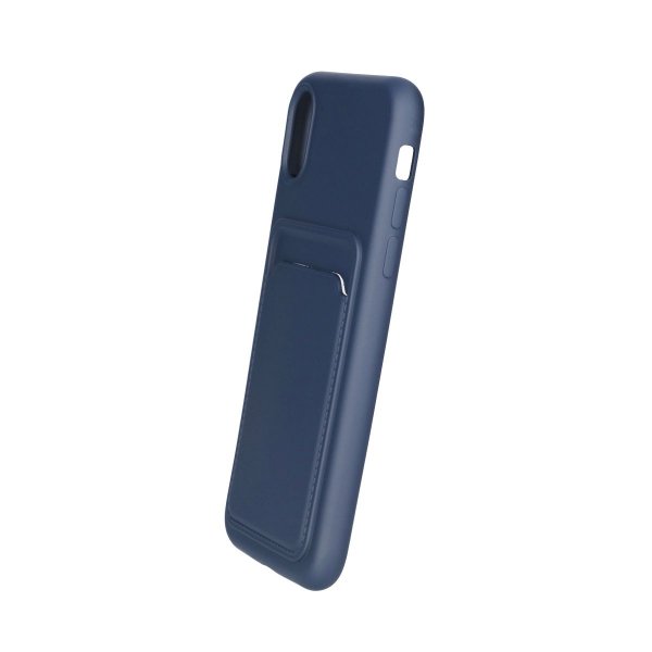 iPhone X/iPhone Xs Cover Kortholder Blå