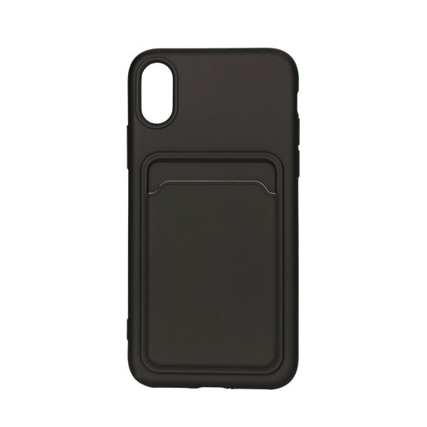 iPhone X/iPhone Xs Cover Kortholder Sort