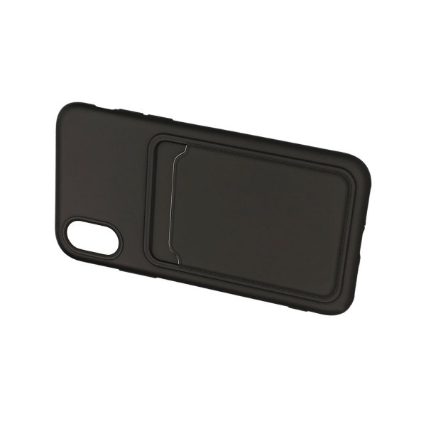 iPhone X/iPhone Xs Cover Kortholder Sort