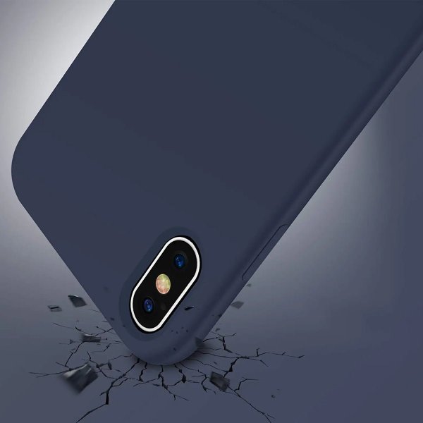 Rvelon iPhone X/iPhone Xs Cover Silikone Blå