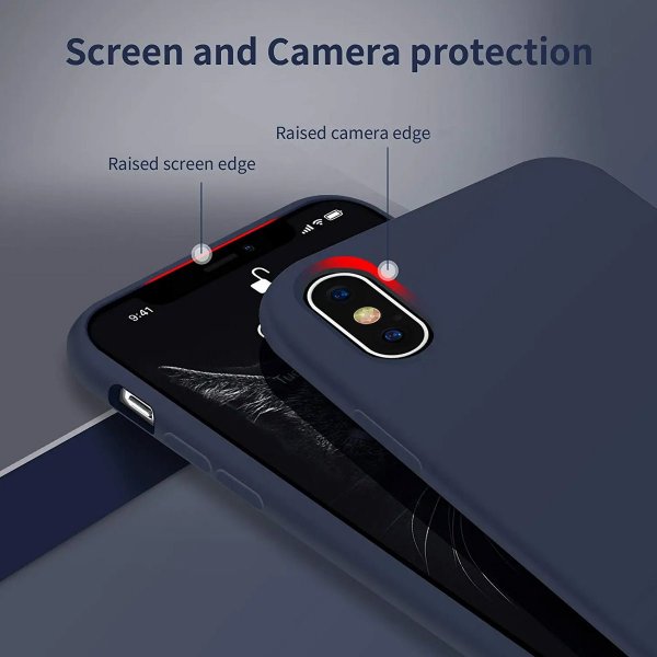 Rvelon iPhone X/iPhone Xs Cover Silikone Blå