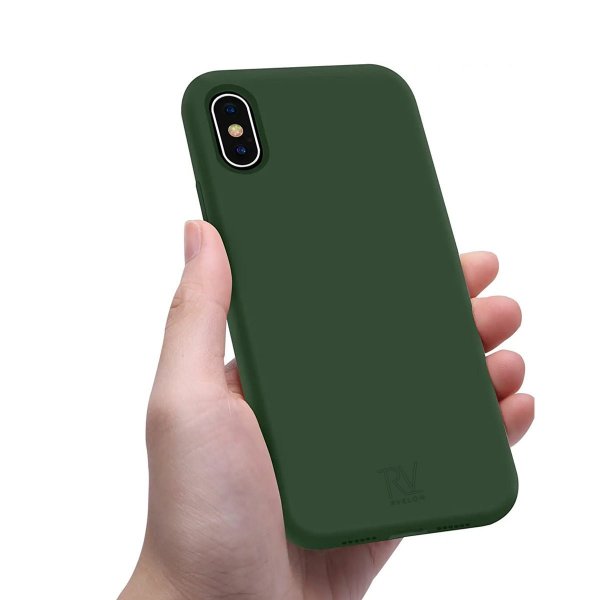 Rvelon iPhone X/iPhone Xs Cover Silikone Grøn