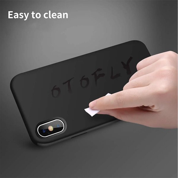 Rvelon iPhone X/iPhone Xs Cover Silikone Sort