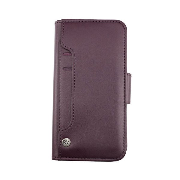 Rvelon iPhone X/iPhone Xs Cover Udklappeligt Kortrum Lilla