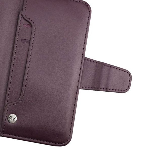 Rvelon iPhone X/iPhone Xs Cover Udklappeligt Kortrum Lilla