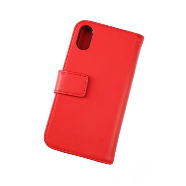 Rvelon iPhone X/iPhone Xs Cover Ægte Læder Rød