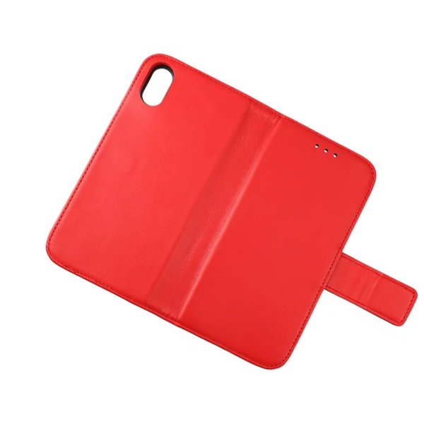 Rvelon iPhone X/iPhone Xs Cover Ægte Læder Rød