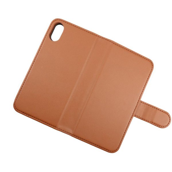 Rvelon iPhone X/iPhone Xs Cover Magnetisk Aftageligt Etui Brun