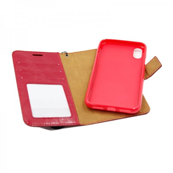 iPhone X/iPhone Xs Etui Magnetisk Aftageligt Cover Rød