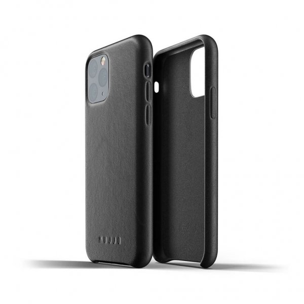 Mujjo iPhone 11 Pro Cover i Fuld Læder Sort