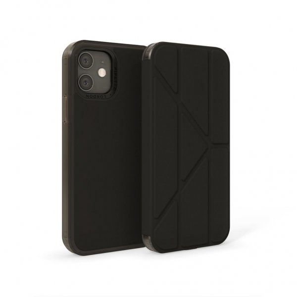Pipetto Origami Folio til iPhone 12/12 Pro Sort