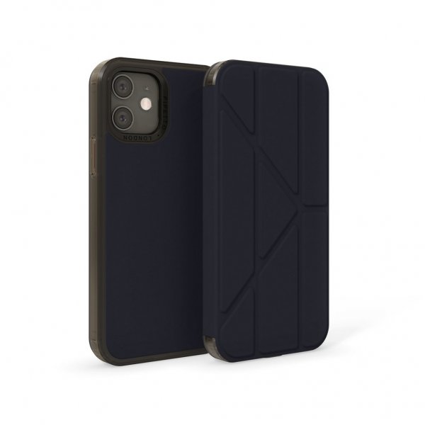 Pipetto iPhone 12 Mini Origami Folio Cover Mørkeblå