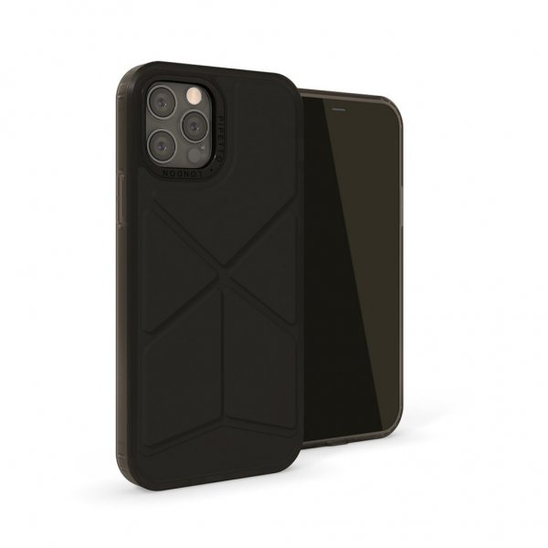 Pipetto Origami Snap til iPhone 12/12 Pro Sort