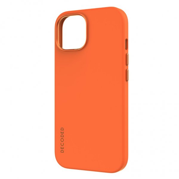 Decoded iPhone 15 Plus Cover Silikone Bagcover Apricot