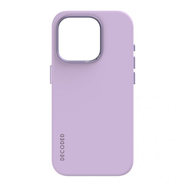Decoded iPhone 15 Pro Cover Silikone Bagcover Lavender