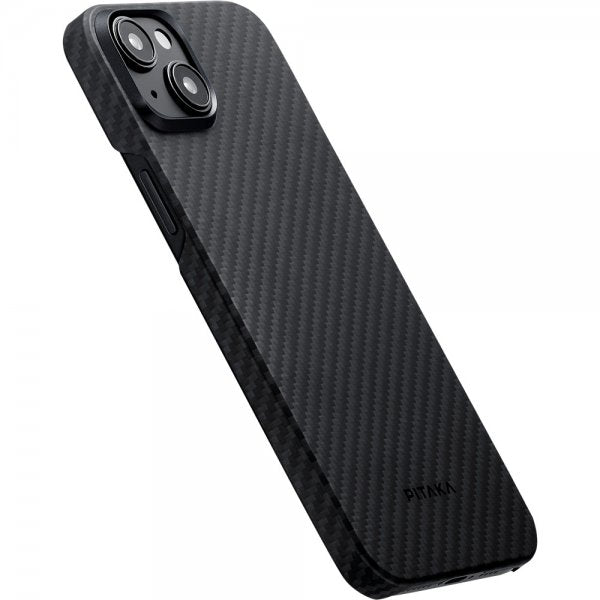 Pitaka iPhone 15 Cover MagEZ Case 4 Sort/Grå Twill