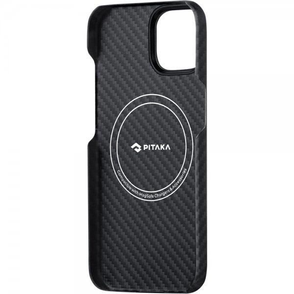 Pitaka iPhone 15 Cover MagEZ Case 4 Sort/Grå Twill