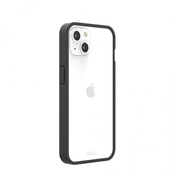 Pela iPhone 13 Cover Eco Friendly Klar Sort
