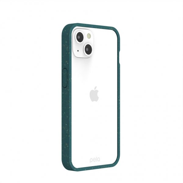 Pela iPhone 13 Cover Eco Friendly Klar Grøn