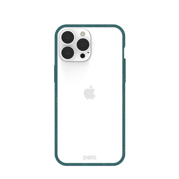 Pela iPhone 13 Pro Max Cover Eco Friendly Clear Grøn