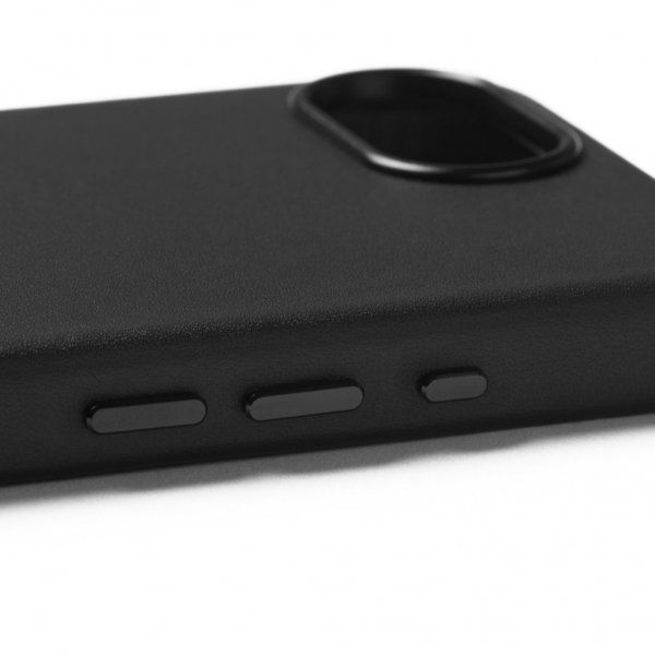 Mujjo iPhone 16/17 Cover Fuld Lædercover MagSafe Sort