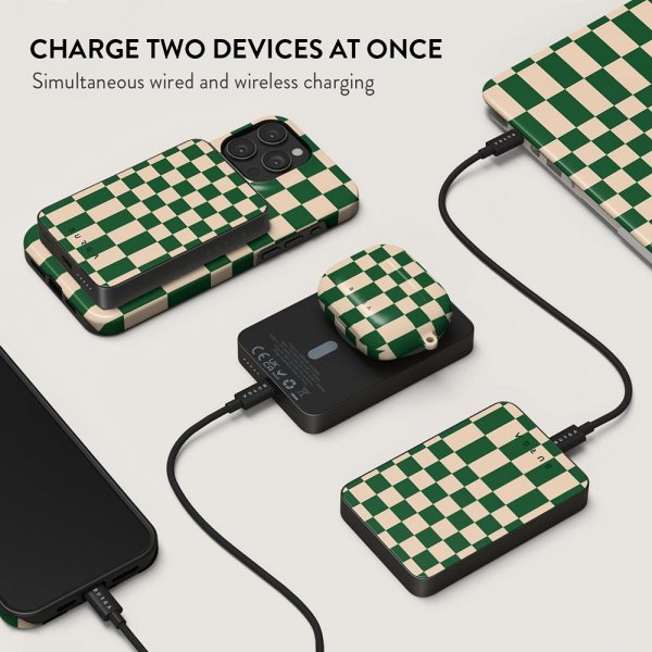 Burga Powerbank MagSafe 5000 mAh Ivy League Metalgrå