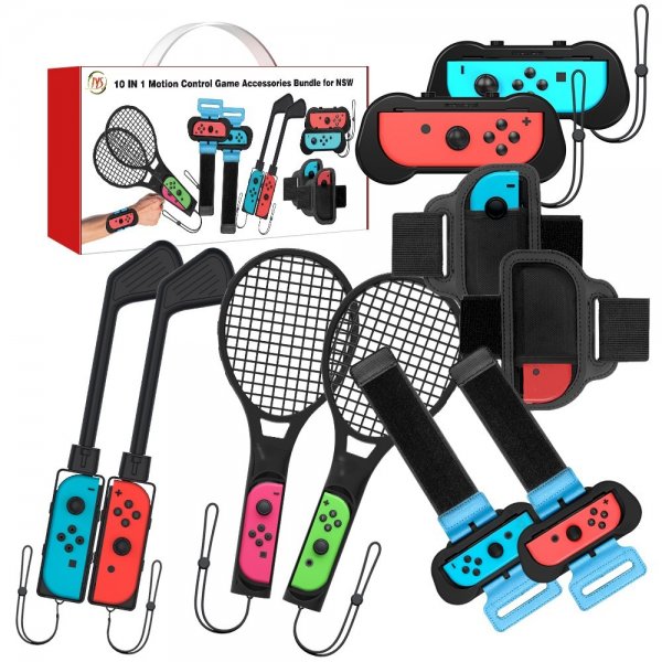JYS NS215 10-i-1 Sporttilbehørssæt til Nintendo Switch